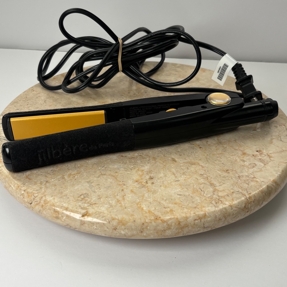 Jilbere Professional Ceramic Hair Straightener‎ Flat Iron Black Yellow